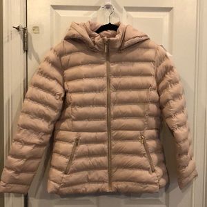 Time and Tru blush pink puffer